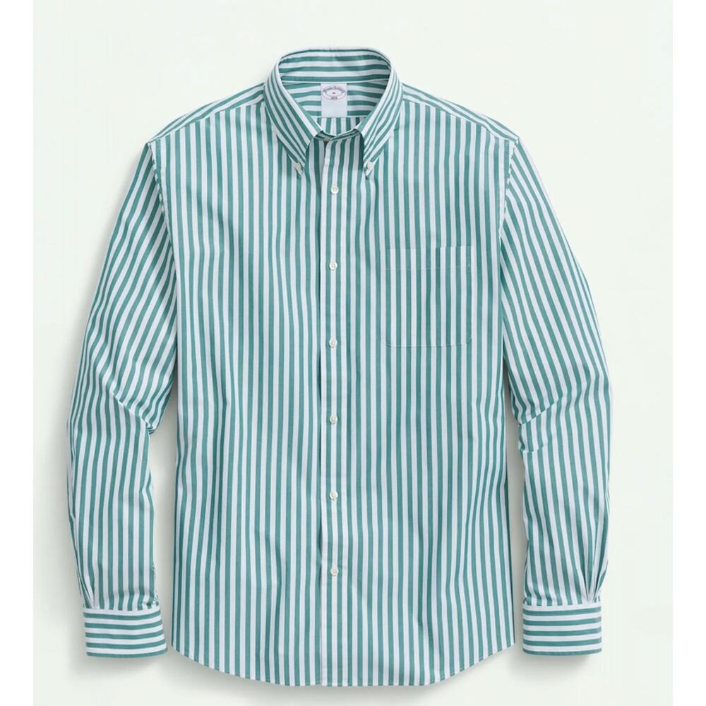 Brooks Brothers Friday Shirt Poplin Butcher Striped Sz 2XLT